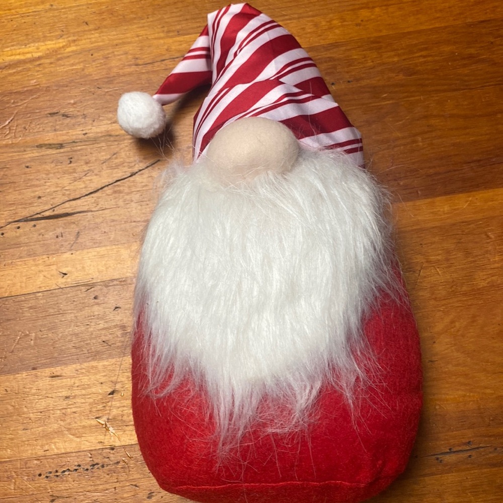 Holiday gnome stand up bean bag
